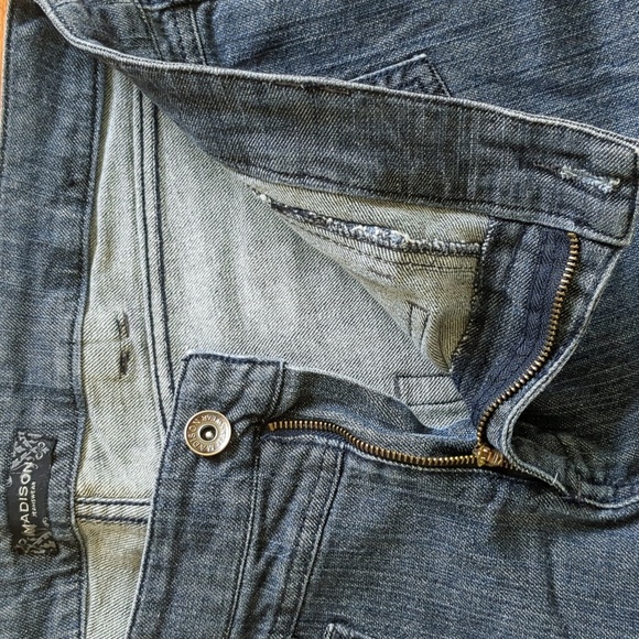 Blue Denim Casual Autumn School Madison Size 14 Jeans Pockets - Picture 5 of 13